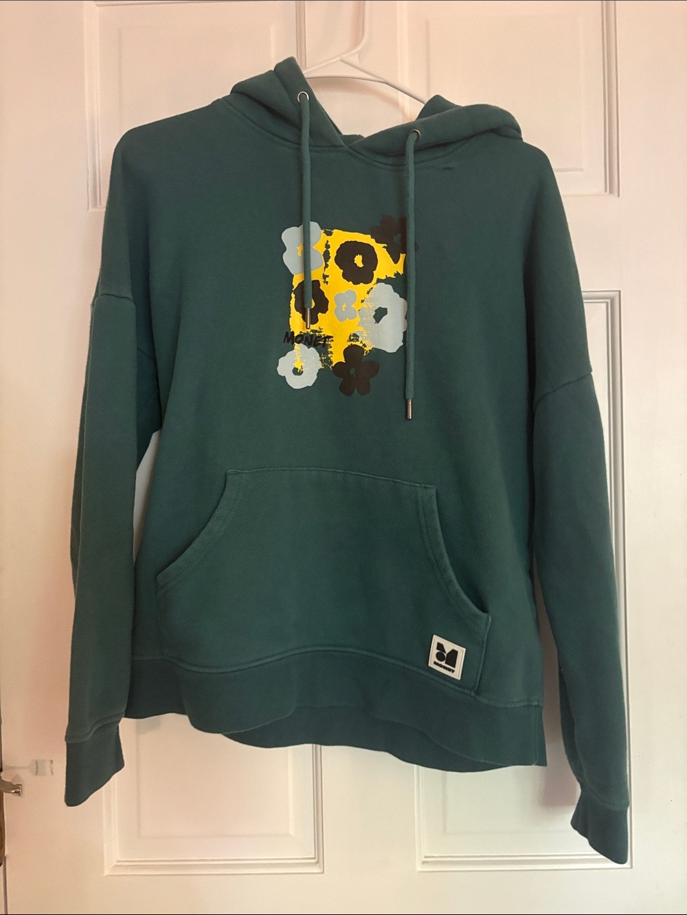 Green Floral Graphic Hoodie